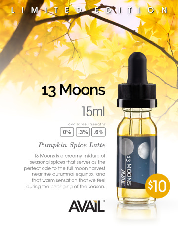 13 Moons Thanksgiving E-Liquid Ad