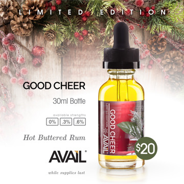 Holiday E-Liquid Good Cheer Square Ad