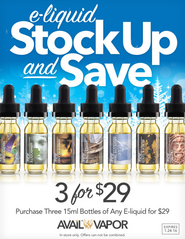 E-Liquid Stock Up & Save Ad