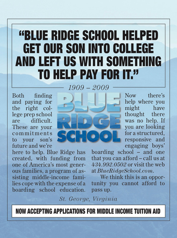 <br /><b>Warning</b>: Undefined variable $page_no in <b>/home2/laymanne/public_html/projects.php</b> on line <b>609</b><br />Blue Ridge School Blue Ridge School Ad Print 
