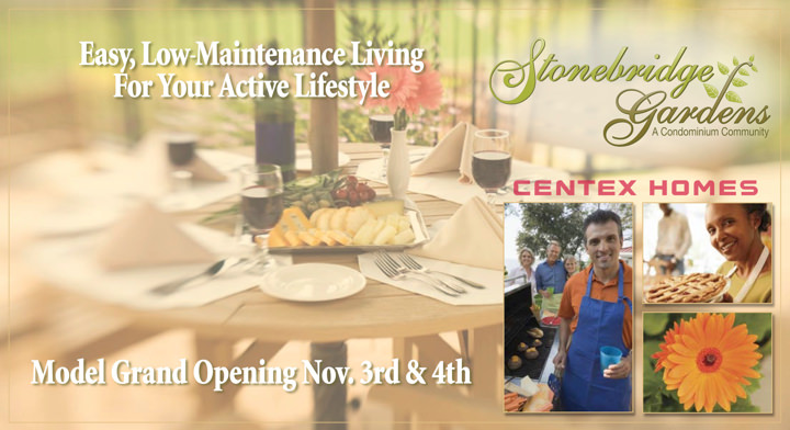 Centex Homes Stonebridge Gardens Direct Mail Print Side 1