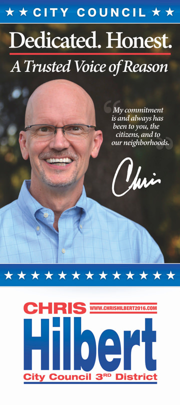 Chris Hilbert 2016 Palm Card