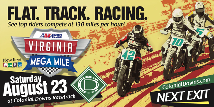 Colonial Downs 2014 Virginia Mega Mile Billboard Print Side 2