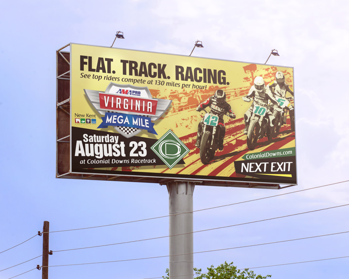 Colonial Downs 2014 Virginia Mega Mile Billboard Print Side 1