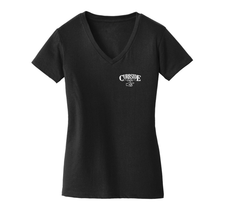 Curbside Cafe Curbside Cafe Womans Shirt Print Side 2