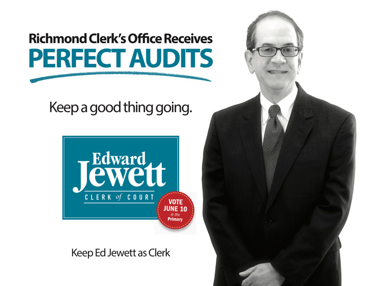 Ed Jewett Clerk Court Edward Jewett 2014 Perfect Audits Direct Mail Print Side 1