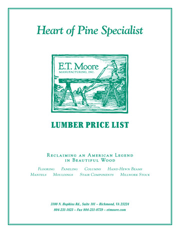 Lumber Price List