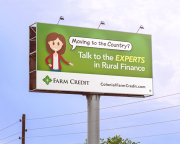 Farm Credit Colonial Billboard Green
