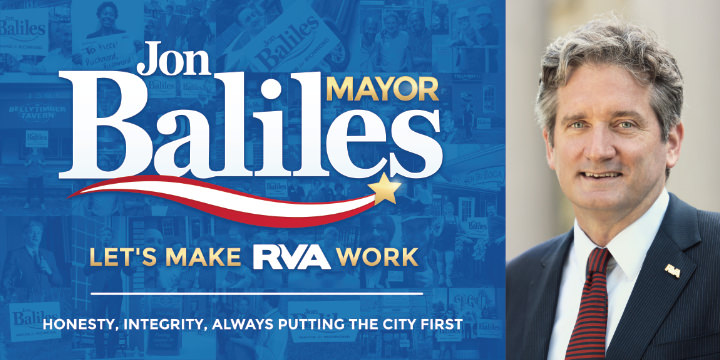 Jon Baliles for Mayor Jon Baliles 2016 Mayor Direct Mail Print Side 1