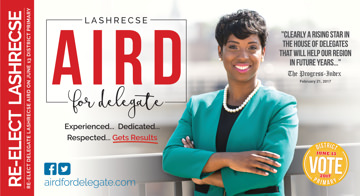 Lashrecse Aird 2017 Delegate Direct Mail