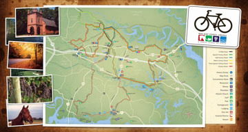 Bike Map Poster Display