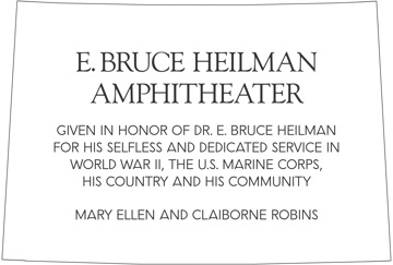 Bruce Heilman Amphitheater Sign